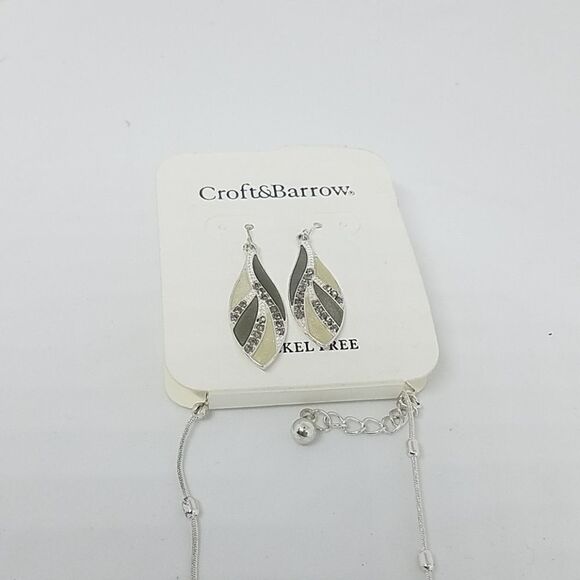 NWT Croft & Barrow Necklace & Earrings Set - Picture 4 of 4